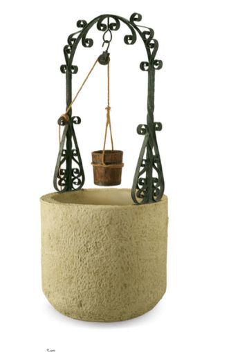 House2home Taş Görünümlü Dış Mekan Büyük Saksı Yükseklik: 233cm - Dış Çap 95 cm - İç Çap 73 cm