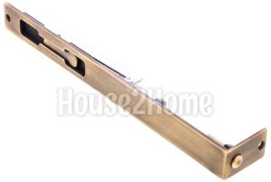House2Home El Yapımı Pirinç Gömme Sürgü Kapı Kilidi 30 cm – Dekoratif Vintage Sürgü